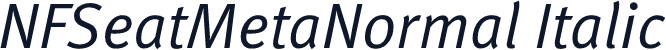 NFSeatMetaNormal Italic
