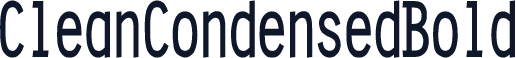 CleanCondensedBold