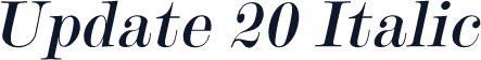Update 20 Italic