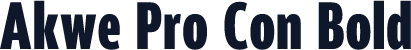 Akwe Pro Con Bold