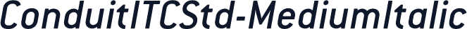 ConduitITCStd-MediumItalic