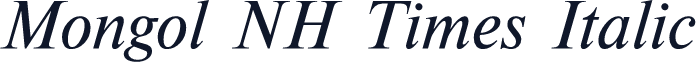 Mongol NH Times Italic