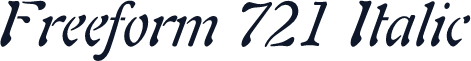 Freeform 721 Italic