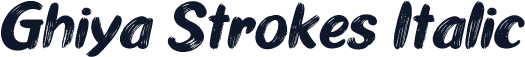 Ghiya Strokes Italic