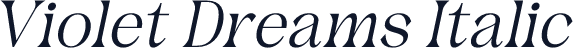 Violet Dreams Italic