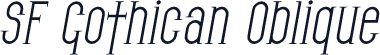 SF Gothican Oblique