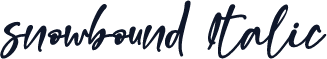 snowbound Italic