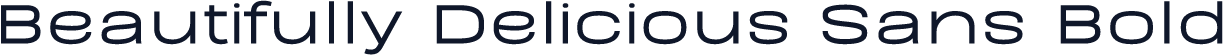 Beautifully Delicious Sans Bold