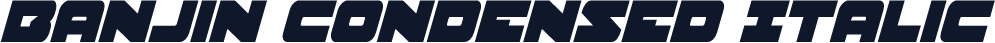 Banjin Condensed Italic