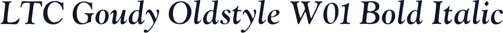 LTC Goudy Oldstyle W01 Bold Italic