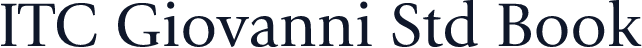 ITC Giovanni Std Book
