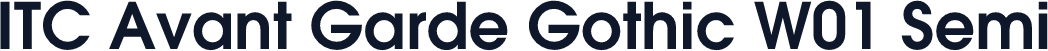 ITC Avant Garde Gothic W01 Semi