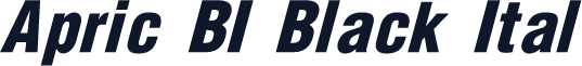 Apric BI Black Ital