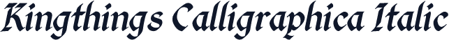 Kingthings Calligraphica Italic