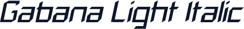 Gabana Light Italic