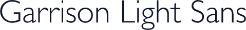 Garrison Light Sans