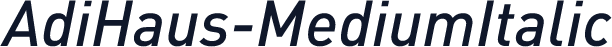 AdiHaus-MediumItalic
