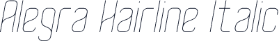 Alegra Hairline Italic