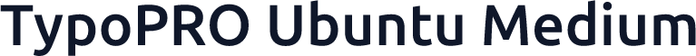 TypoPRO Ubuntu Medium