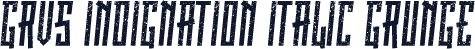 GRVS Indignation Italic Grunge
