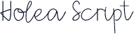 Holea Script