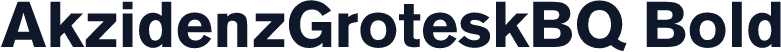 AkzidenzGroteskBQ Bold