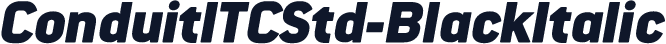 ConduitITCStd-BlackItalic