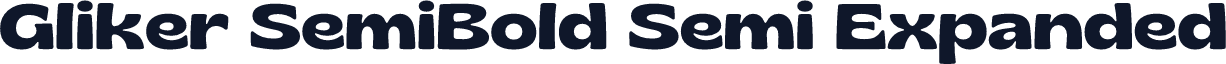 Gliker SemiBold Semi Expanded