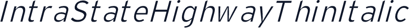 IntraStateHighwayThinItalic