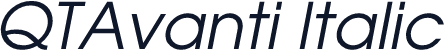 QTAvanti Italic