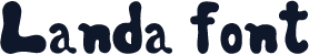 Landa font