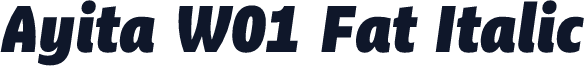 Ayita W01 Fat Italic