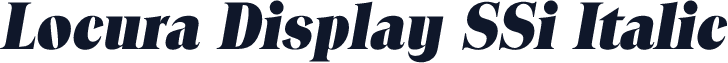 Locura Display SSi Italic