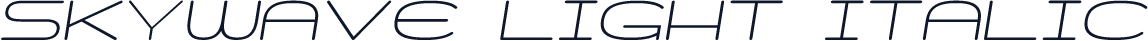 Skywave Light Italic