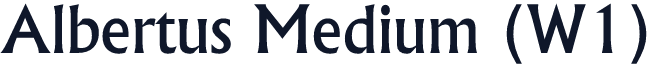 Albertus Medium (W1)