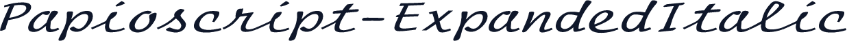 Papioscript-ExpandedItalic