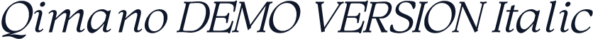 Qimano DEMO VERSION Italic
