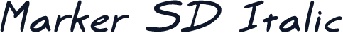 Marker SD Italic
