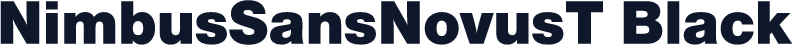 NimbusSansNovusT Black