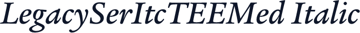 LegacySerItcTEEMed Italic