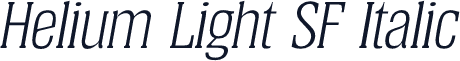 Helium Light SF Italic