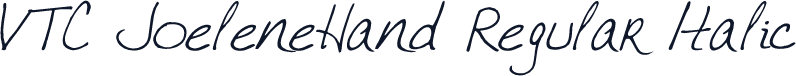 VTC JoeleneHand Regular Italic