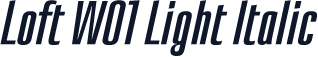 Loft W01 Light Italic