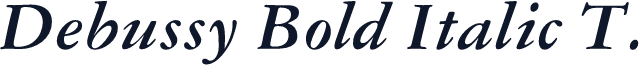 Debussy Bold Italic T.