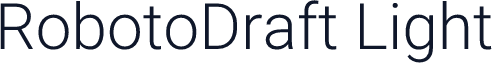 RobotoDraft Light