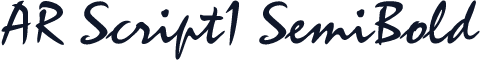 AR Script1 SemiBold