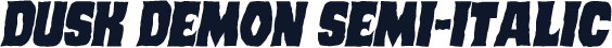 Dusk Demon Semi-Italic