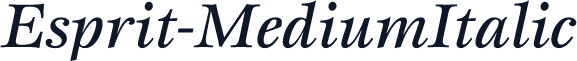 Esprit-MediumItalic