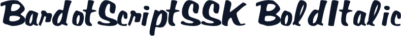 BardotScriptSSK BoldItalic