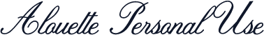 Alouette Personal Use
